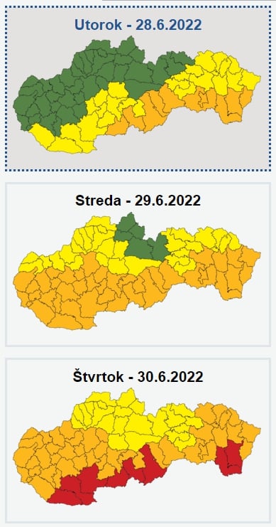 Slovensko zasiahli horúčavy: Teplota