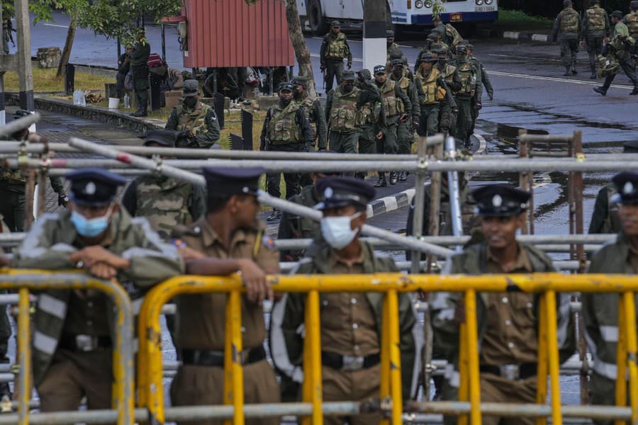 Protesty na Srí Lanke trvajú už niekoľko dní.
