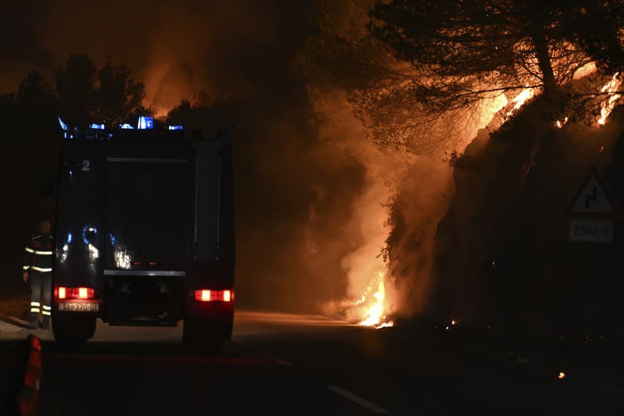 Požiar v Chorvátsku