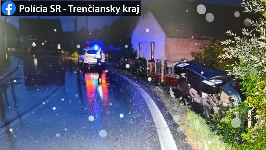 Vodič v Liešťanoch spôsobil pod vplyvom alkoholu dopravnú nehodu