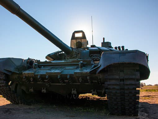 Ruský tank T-72.