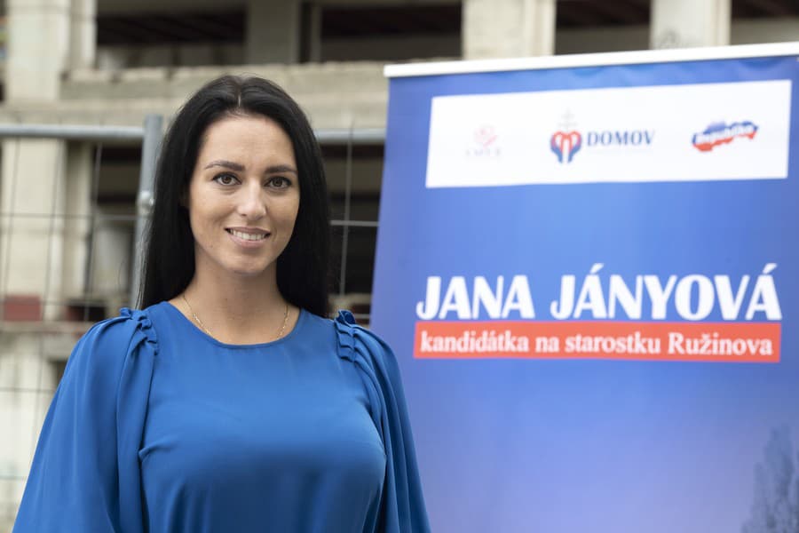 Kandidátka na post starostky mestskej časti Bratislava-Ružinov Jana Jányová