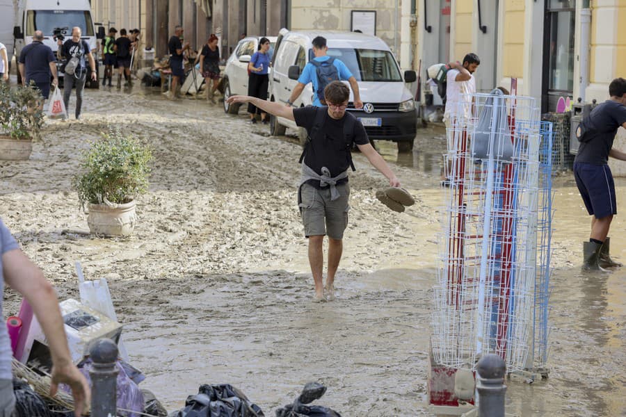 Záplavy v Taliansku.