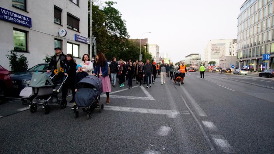 Pochod v Bratislave: Ľudia