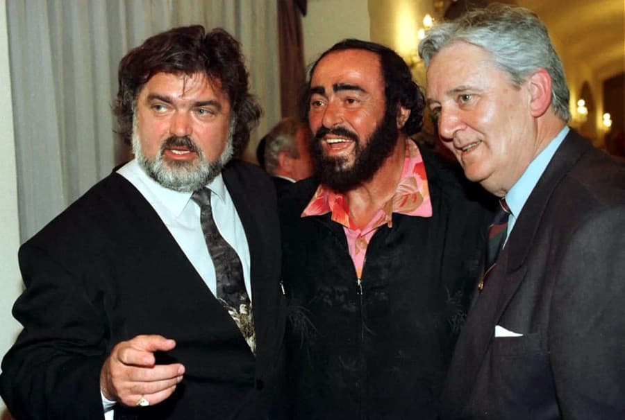 Peter Dvorský, Luciano Pavarotti a Juraj Hrubant