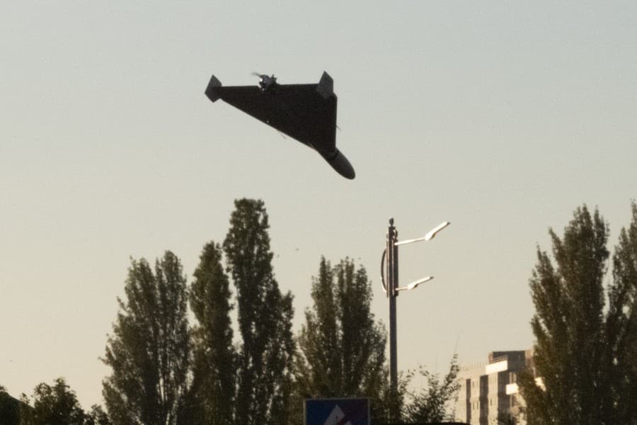 Bezpilotné drony útočili na Kyjev.