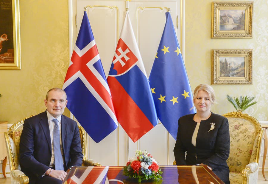 Zuzana Čaputová prijala prezidenta Islandu Gudniho Thorlaciusa Jóhannessona