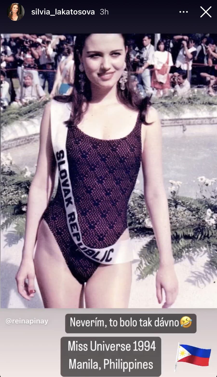 Silvia Lakatošová na svetovej súťaži krásy z roku 1994