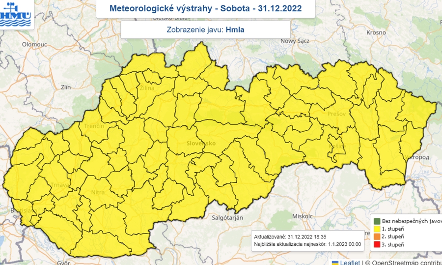 Meteorológovia upozorňujú na hmlu