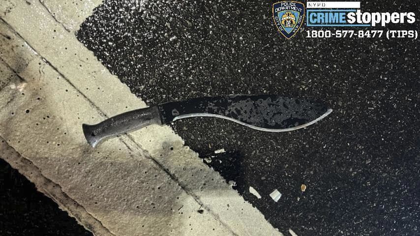 Muž v New Yorku zaútočil na policajtov s mačetou