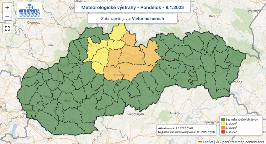 Meteorológovia upozorňujú:  Hrozí