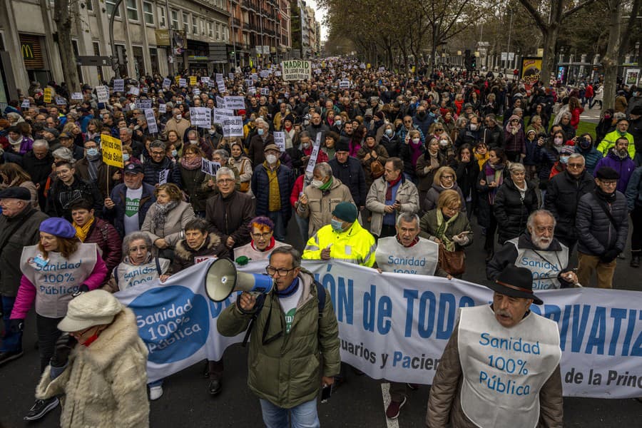Protesty v Madride