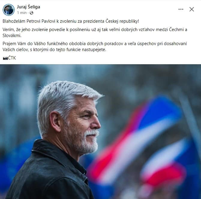 Slovenskí politici blahoželajú Pavlovi