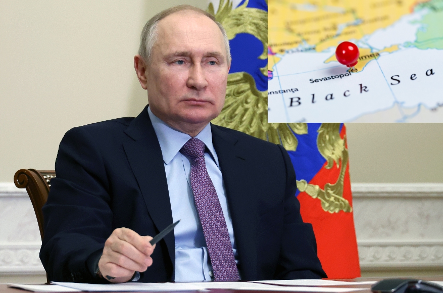 Ruský prezident Vladimir Putin a polostrov Krym