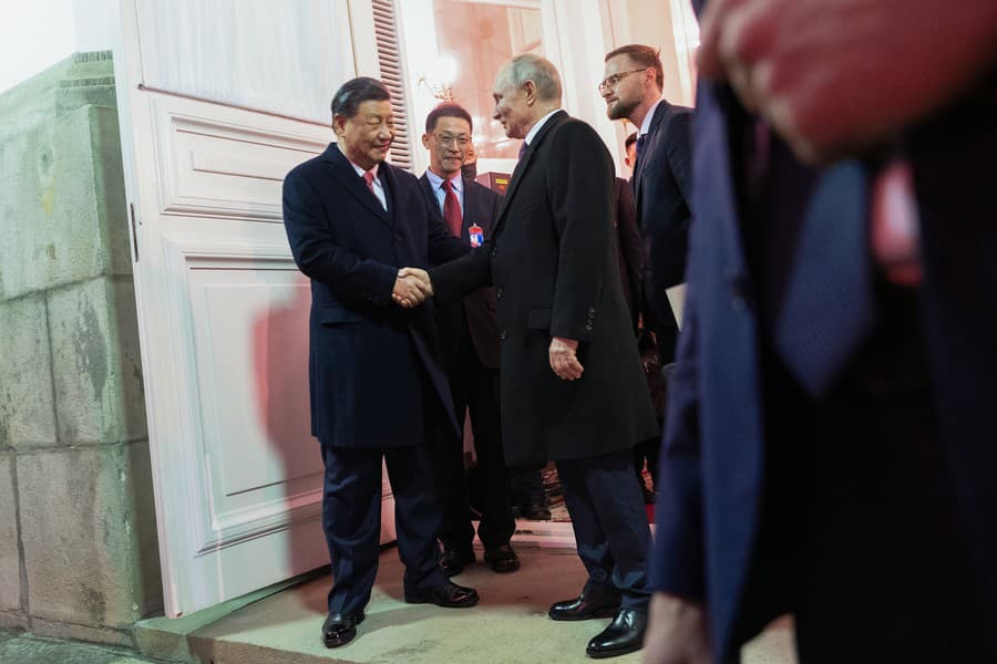 Si Ťin-pching a Vladmir Putin