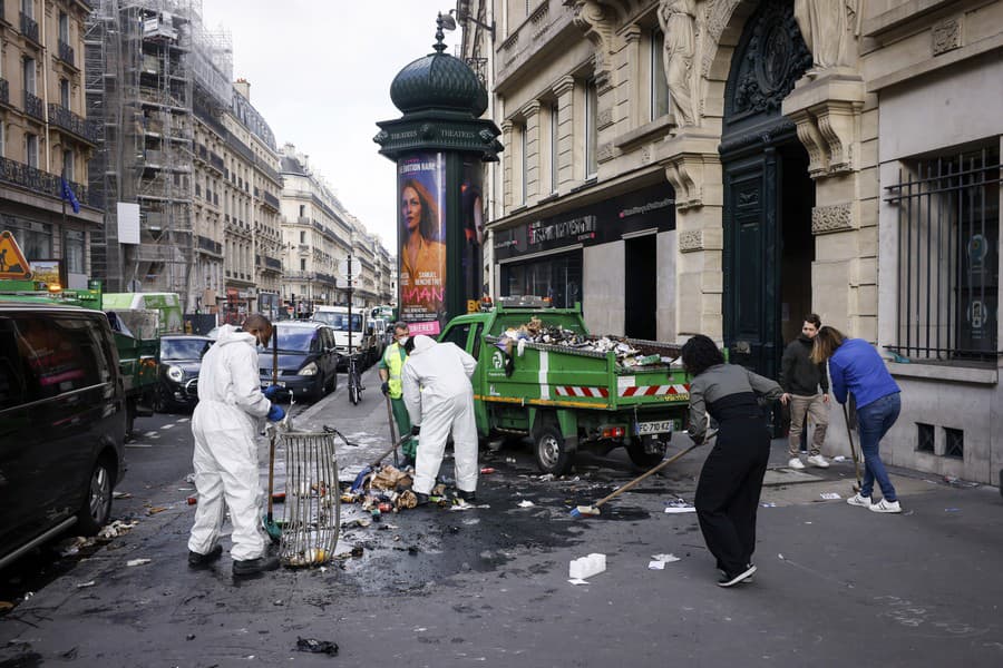 Znečistené ulice Paríža