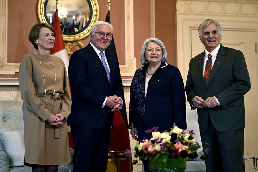 Nemecký prezident Frank-Walter Steinmeier počas návštevy Kanady