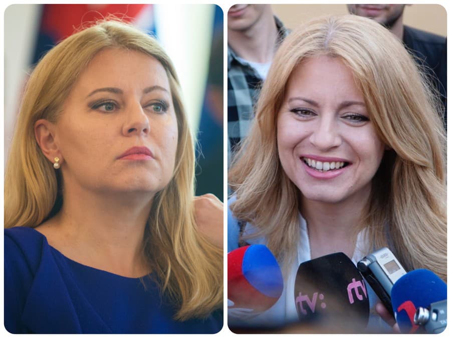 Zuzana Čaputová v roku 2020 (vpravo) a v roku 2023 (vľavo).