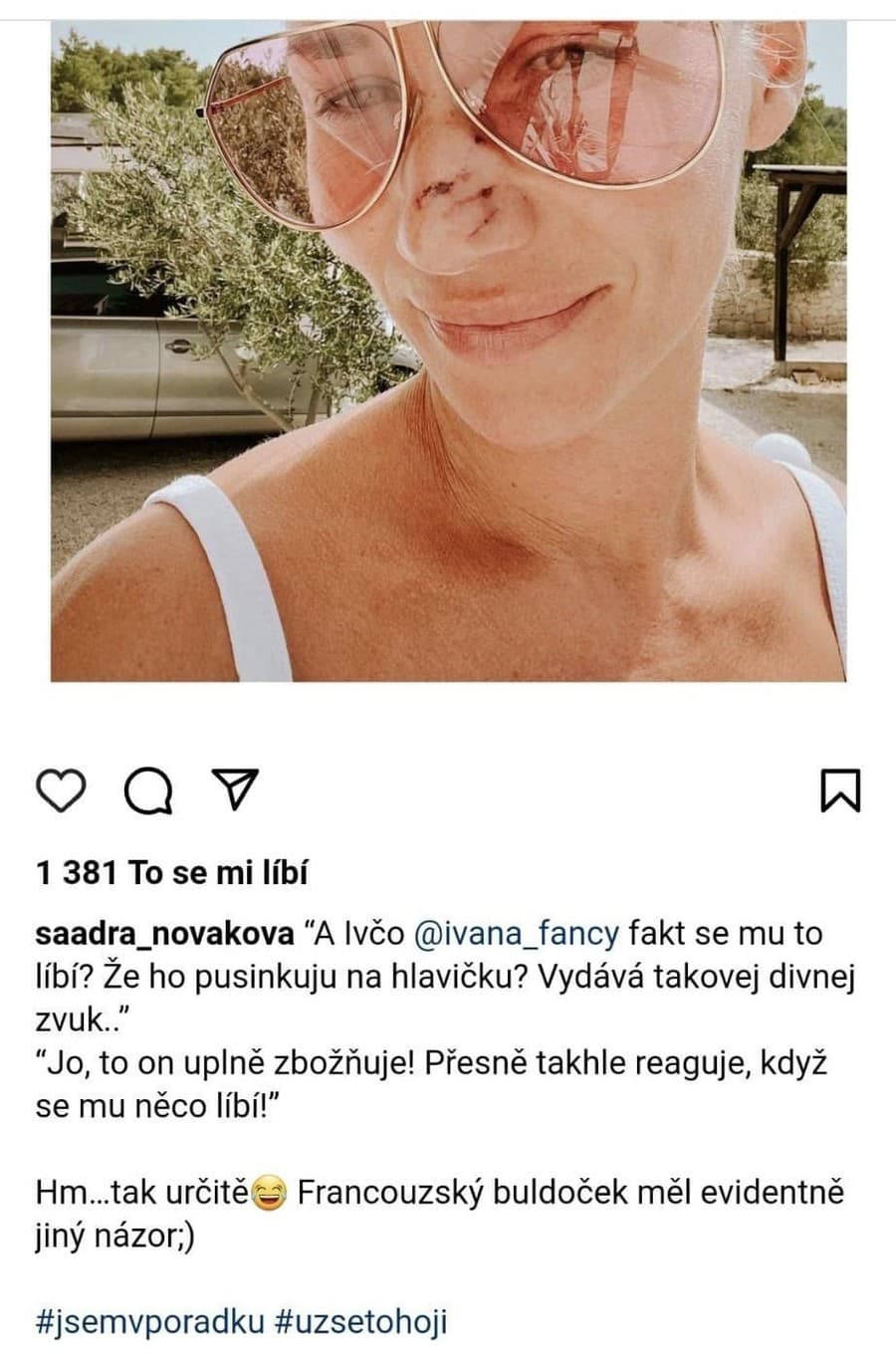 Sandra Nováková dohryzená od psa