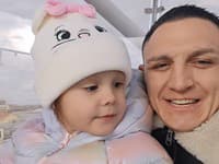 Gábor Boráros s dcérkou