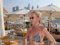 Zuzana Belohorcová na dovolenke v Dubaji
