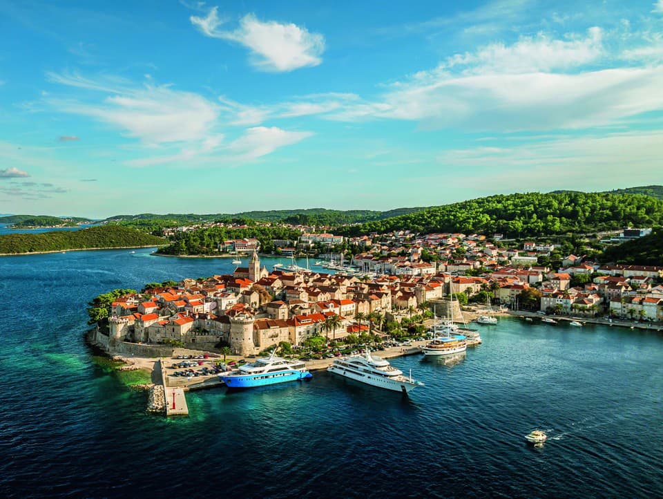 Pohľad na ostrov Korčula