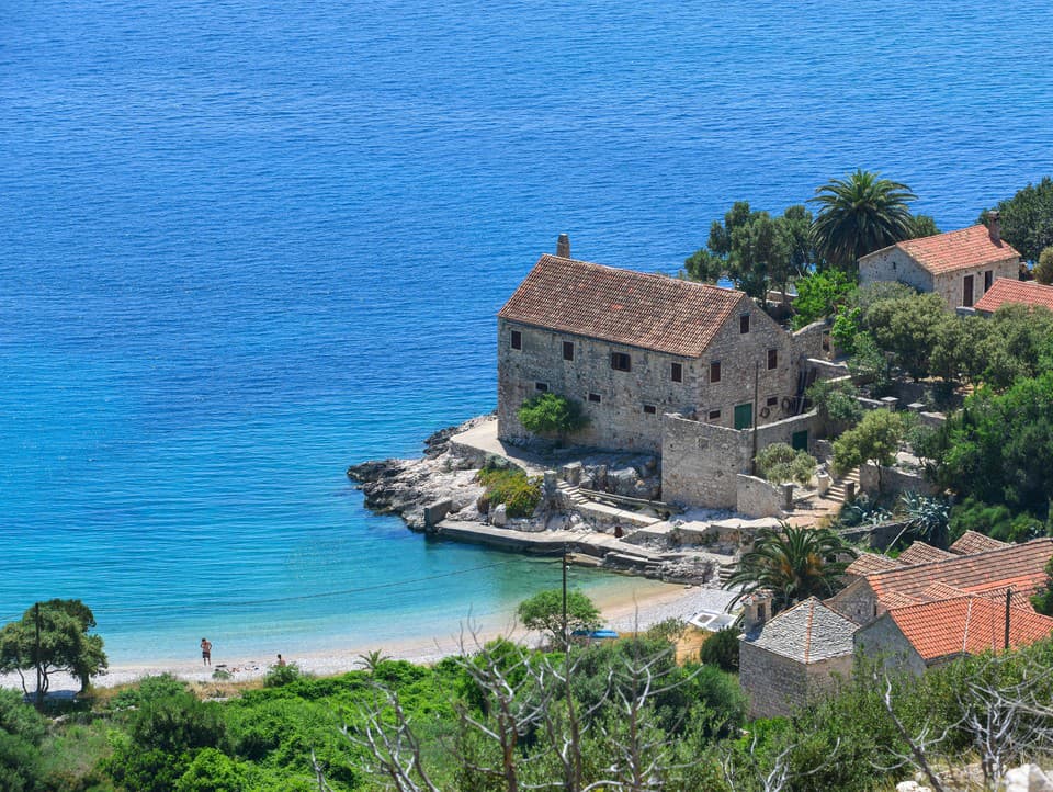 Pláž Dubovica na ostrove