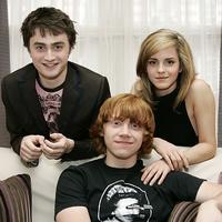 Daniel Radcliffe, Emma Watson a Rupert Grint.