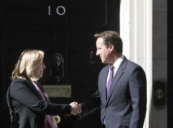 Iveta Radičová s Davidom Cameronom