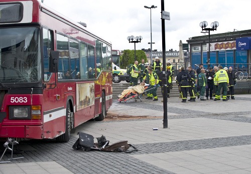 Havária autobusu v Štokholme