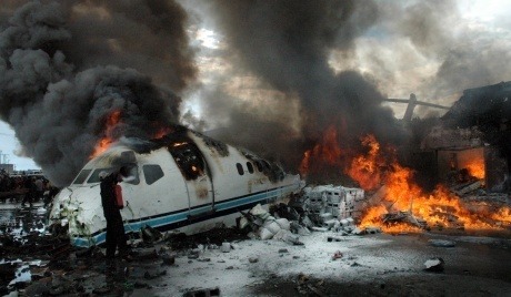 Havária lietadla v Kongu