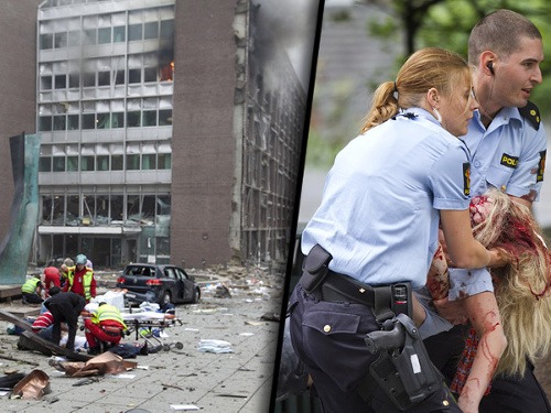 Situácia v Osle po bombovom útoku