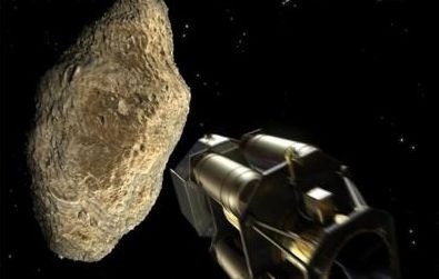 Sonda Hidalgo moment pred zrážkou s asteroidom