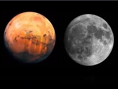 Planéty Mars a Mesiac by zo Zeme mali byť vidno ako rovnako veľké