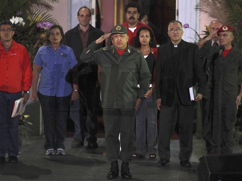 Hugo Chávez po opustení nemocnice