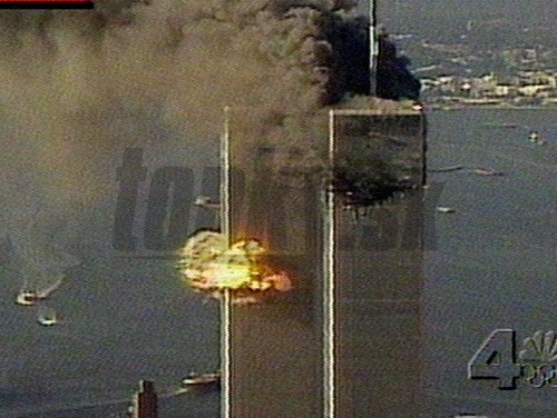 Náraz lietadla do budov WTC.