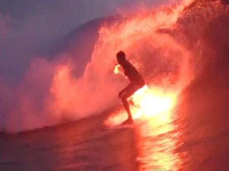 Ironsov surf vyzeral, ako by horel