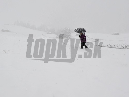 Sneženie zasiahlo Švajčiarske Alpy