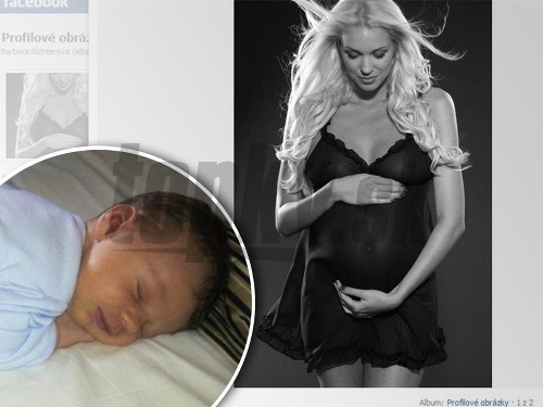 Barbora Richterová zavesila na Facebook odhalenú fotografiu aj zábery svojho syna. 