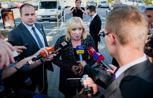 Iveta Radičová pred rokovaním prezídia SDKÚ-DS