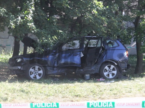 Zničené auto podnikateľa