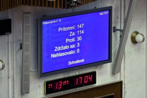 Euroval 2 schválilo 114 poslancov
