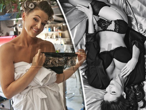 Sexi modelka Iva Kubelková zvádzala čipkovanou bielizňou aj hore bez.