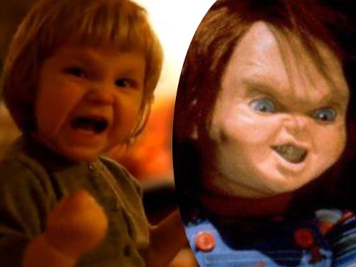 Chucky (napravo) a jeho dvojníčka