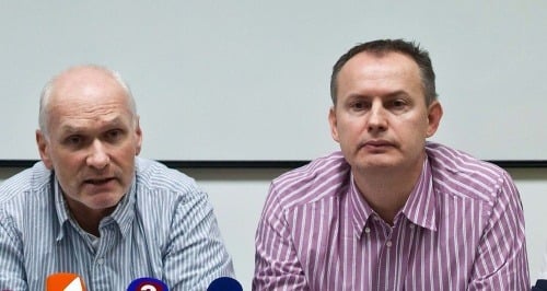 Marián Kollár a Ján Sýkora (vpravo)