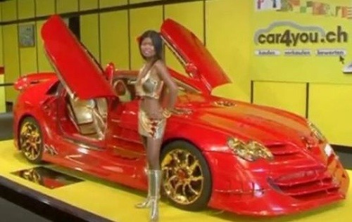 Boháč pomenoval auto po sebe: Anliker McLaren SLR 999 Red Gold Dream