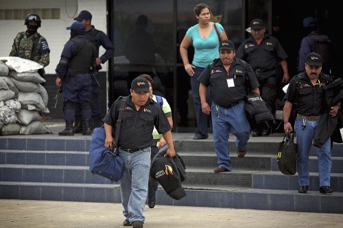 Veracruzskí muži zákona opúšťajú policajnú stanicu