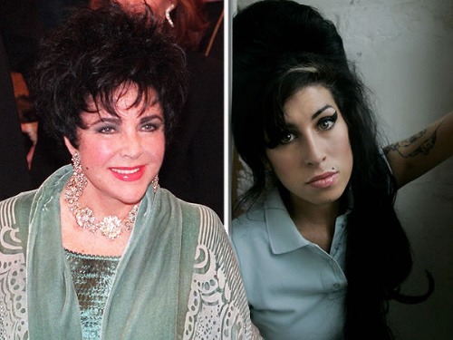 Elizabeth Taylor a Amy Winehouse