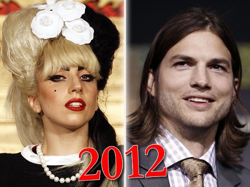 Lady Gaga a Ashton Kutcher