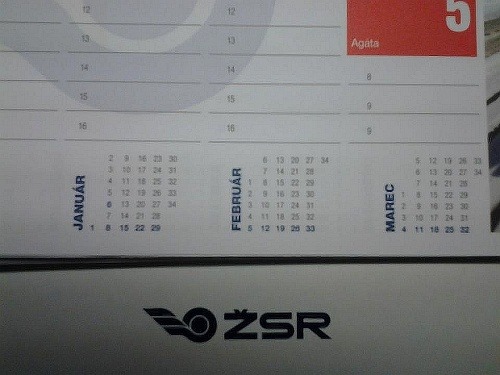 V ŽSR to trochu prepískli. Kalendár zobrazuje neexistujúce dátumy v roku.
